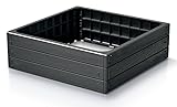 Hochbeet Gartenbeet Pflanzkasten Frühbeet Gemüsebeet Blumenkasten aus Kunstoff Quadratisch...