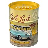 Nostalgic-Art Retro Spardose, 600 ml, VW Bulli – Let's Get Lost – Volkswagen Bus Geschenk-Idee,...