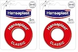 Hansaplast Fixierpflaster Classic (5 m x 2,5 cm), Tapeband zur einfachen und sicheren Fixierung von...