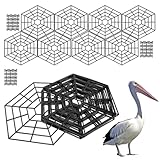 Ylnailky Teich Schutznetz Schwimmender Schutz,Schwimmendes Fischschutz Netz - Robuster Sechseckiger...