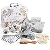 Lictin Baby Geschenke zur Geburt, 14 Stücke Neugeborenen Geschenk, Geschenk Set mit Babydecke,...