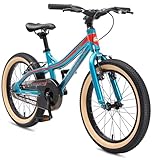 BIKESTAR Kinder Fahrrad Aluminium Mountainbike mit V-Bremse für Mädchen und Jungen ab 5 Jahre | 18...