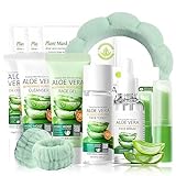 Aloe Vera Skin Care Set Geschenke für Frauen - Skincare Set - Pflegeset Damen - Beruhigend &...