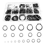 Ceisazira 400 stück Sicherungsring Schwarz, Sprengring set aus Edelstahl 304, Sicherungsscheiben 19...