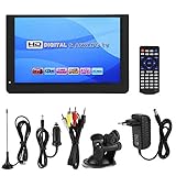 Elprico Digital TV,12 Zoll Tragbarer Fernseher 1080P 16: 9LED Handheld Digital Analog TV für...