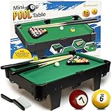 Spieltisch – 50 cm Kleiner Billardtisch, Mini-Billardtisch für Familienspielabende – einfache...