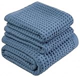 DEMMEX Türkisches Handtuch-Set aus Bio-Baumwolle, Waffelgewebe für Badezimmer, 100 %...