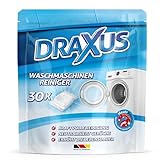 DRAXUS 30x Waschmaschinenreiniger Tabs im Vorratspack I Kraftvoller Reiniger entfernt Ablagerungen,...