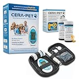 Cera-Pet Blutzuckermessgerät für Tiere I Geeignet für Hunde und Katzen I Vorteilspack:...
