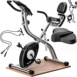 Sportana Heimtrainer Eagle 3 Faltbar 10 Stufen 7 Sitzhöhen LCD Display Fitnessfahrrad 2 Zugbänder...