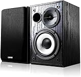 Edifier R980T Aktive 2.0 Lautsprechersystem Paar (24 Watt), 4' PC Regallautsprecher Studio Monitore...