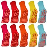 NOVAYARD 10 Paar Stoppersocken Griff Rutschfeste Socken Pilates Yoga Socken Antirutsch Haussocken...