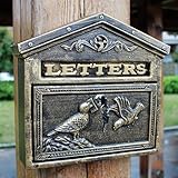 Vintage Briefkasten, Briefkasten-wandhalterung, Rostfreies Aluminium Zum Aufhängen, Gesicherter...