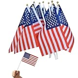 10 Stück Usa Flagge,America Flag Handgehaltene Deko,July Independence Amerika Flags...