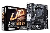 GIGABYTE A520M K V2 Mainboard - Unterstützt AMD Ryzen 5000 Serie AM4 CPUs, bis zu 5100MHz DDR4...