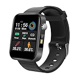 Smartwatch mit LED-Taschenlampe, 4,2 cm (1,69 Zoll), HD T68, Fitness-Tracker, Temperatur,...