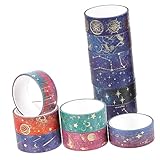 Anneome 12 Rollen Star Serie Klebebänder DIY Washi Tapes Dekoband Dekorative Washi Tapes Hand...