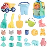 Strandspielzeug für Kinder, Kleinkindspielzeug für Strand Sandgrube mit Bucket Spade Castle Formen...