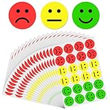 GXGM 600 Stück Smiley Aufkleber,25mm Smile Stimmungsaufkleber Fröhliche Smiley Traurige...