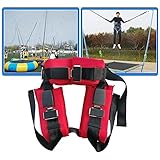 Bungee-Trampolin-Gurt, Trampolin-Zubehör Schnalle Springen DREI Haken Schnalle Sicherheitsgurt...