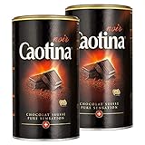 Caotina noir, Kakao Pulver mit dunkler Schweizer Schokolade, heiße Schokolade, Trinkschokolade, 2er...