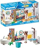 PLAYMOBIL MyLife 71611 Badezimmer, inklusive Zwei Figuren und zahlreichen Accessoires, zu über 80 %...