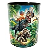 goldbuch 82 157 Papierkorb Vulkan, Mülleimer Dino, Abfalleimer Ø 25 cm, Höhe 30 cm, Behälter 12...