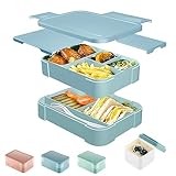 CALIYO Lunchbox Erwachsene & Kinder, 1550ML Auslaufsicher Bento Box,Brotdose Kinder mit...