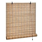 Außen/Innen Bambusrollo Atmungsaktives Natürliche Bambus Raffrollo...
