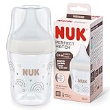 NUK Perfect Match Babyflasche | Ab 0 Monate | Passt sich dem Baby an | Temperature Control |...