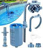 KIrSwp oberirdischer Pool-Skimmer, Wandmontage, höhenverstellbare Halterung, schwimmender...