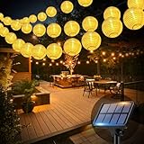 bitjam 18M Solar Lampions Außen Wetterfest, 40 LED Solar Lichterkette Aussen IP65 Wasserdicht, 8...