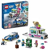 LEGO 60314 City Eiswagen-Verfolgungsjagd, Polizeiverfolgung mit Eiskanone und Abfangfahrzeug,...