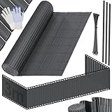 KESSER® PVC Sichtschutzmatte Sichtschutzzaun 160 x 300 cm | Balkonverkleidung Windschutz |...