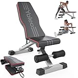 YOLEO Klappbare Hantelbank Multifunktion Training Fitness Bank Bauchtrainer Schrägbank mit 7-Fach...