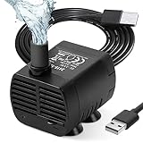 flintronic Aquarium Pumpe Klein, USB Mini Wasserpumpe, 200L/H Tauchpumpe Pumpe Aquarium Pumpe, für...