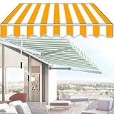 YANGYMM Gelenkarmmarkise, Gelenkarm Markisen Ausfahrbar, Aluminium-Gelenkarme, SchräGe Montage Und...