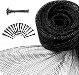 Teichnetz Feinmaschig Garden 15x15m Teichnetz Vogelschutznetz schwarz,robust, witterungs- & UV...