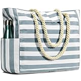 oscaurt Strandtasche Groß Shopper Tasche Damen Reisetasche Faltbar Tote Bag Umhängetasche...