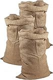 Meister Jutesäcke 105 x 60 cm - 3er Set - 50 kg Traglast - Ökologische Säcke aus Naturfaser - 100...