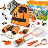 YOPINSAND Forscherset für Kinder, Fernglas für Kinder, Exploration Spielzeug mit Hut, Rucksack,...