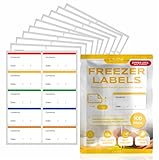 LALENE® 100 leicht abziehbare Gefrieretiketten - Farblich abgestimmte Klebeetiketten für...