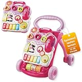 Vtech Spiel- und Laufwagen I Interaktive Laufhilfe mit Licht Musik & abnehmbarem Spielboard I...