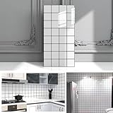 AMOYUN Fliesenaufkleber 30x60cm für Küchen, 10 Stück Marmor PVC Fliesensticker Fliesen Badezimmer...