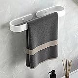Badezimmer Handtuchstange 11,8 Zoll, Porzellan Weiß Handtuchhalter für Badezimmer Wandmontage...