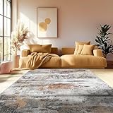 MAST DOO Teppich Wohnzimmer Waschbarer, Abstrakte Teppiche Schlafzimmer, Moderner Kurzflor Teppiche,...