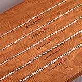 MMRTDJDR S925 Sterling Silber Halskette Blitz Europäische Kette O-förmiger Halskettenanhänger mit...