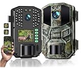 WOLFANG Wildkamera 64MP 4K HD, WiFi Bluetooth Trail Kamera, Jagdkamera mit Nachtsicht...