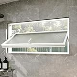 Sliding Window, Rectangle, Rotating Opening Made of Aluminium, Flush-Mounted Clear Tempered Glass...