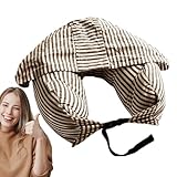Nackenkissen Mit Kapuze – Weiches Reise-Nackenkissen | Multifunctional U-förmige Nacken- Und...